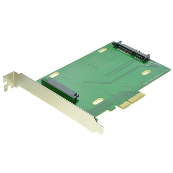 PCI-Express 3.0 4x Lane за U. Комплект 2 СФФ-8639 Адаптер за дънната платка Intel 750 NVMe PCIe SSD, PCI-e, за U2 Карта Изображение 2