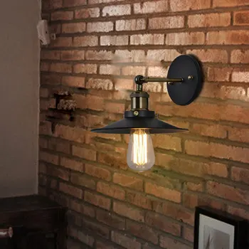 Американски ретро led E27 Іиндустриальный стил, с монтиран на стената лампа, нощни фоайето кабинет преминаване трапезария кафе-сладкарница ресторант, с монтиран на стената лампа Изображение 2