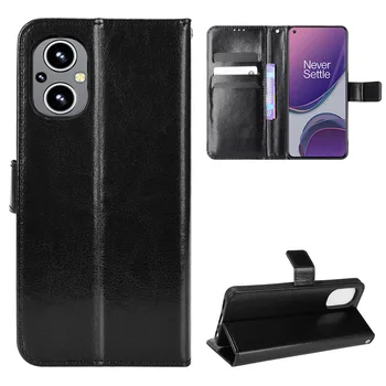 За OnePlus Nord N20 5G Магнитен Калъф Flip-Чантата е От Изкуствена кожа със Стойка, Мек Каучук TPU Гелевый Калъф За Телефон Oppo A96 5G Изображение 2