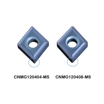 Инструменти на струг КНК вложки карбид КНМГ КНМГ120404 08 МС ВП15ТФ се обръща за стомана, неръждаема стомана Изображение 2