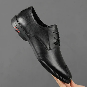 sport sapatos informales класически мъжки черни ежедневни cuero за почивка дизайнерски zapatos спортни кожени oxfords hot man zapatillas Изображение 2