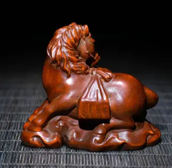 Архаизируйте статуята на коня са ръчно изработени от чемшир seiko Изображение 2