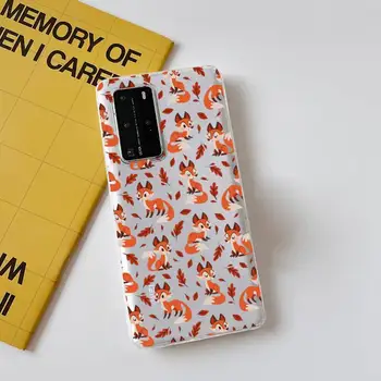 Аниме забавни лисици прекрасен сладък Калъф за мобилен Телефон Samsung S20 ULTRA S30 за Redmi 8 за Xiaomi Note10 за Huawei Y5 Y6 калъф Изображение 2