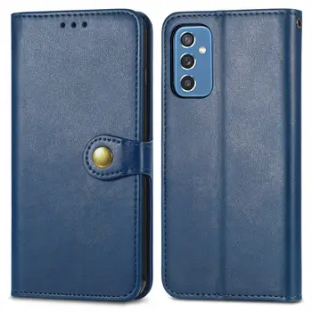Антидетонационный Кожен Калъф за Мобилен Телефон Samsung Galaxy M52 M 52 5G Защитен Калъф за Слота за карти Изображение 2
