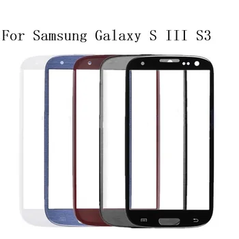 Обектив, на предния панел за Samsung Galaxy S III S3 GT-I9300 I9300 i747 Външно Стъкло