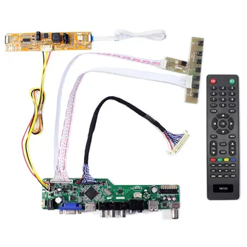 HD VGA MI AV, USB RF LCD такса USB контролер Подкрепа Видеоплата За M215H3-LA1 M215H3-LA5 V215H1-LE1 V2