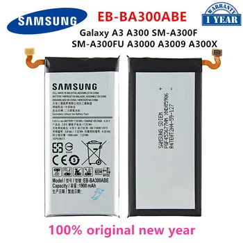 Оригинална батерия SAMSUNG EB-BA300ABE 1900 ма батерия за мобилен телефон Samsung Galaxy A3 A300 SM-A300F SM-A300FU A3000 A3009 A300X + Инструменти Изображение 2