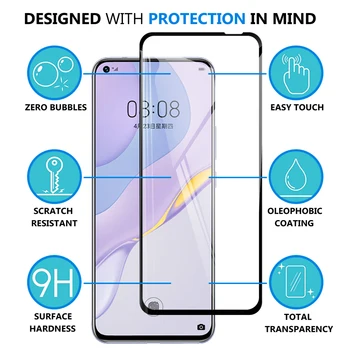 Защитно фолио За дисплея Защитно Закалено стъкло За Huawei nova 7 7i 3D Закалено Стъкло за Huawei nova Pro 7