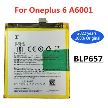 Високо качество на OnePlus 6 Оригиналната работа на смени Батерията BLP657 3300 mah За One Plus 6 A6001 Телефон Bateria 