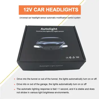 Универсална Система за Автоматичен сензор за Осветеност за Кола 12V Автоматично Управлява светлинен Сензор Автоматично Сензор за Осветление
