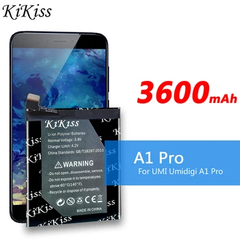 Нова Оригинална Батерия Kikiss 3600 mah за UMIDIGI A1 Pro A1pro 5,5 инча MTK6739 3 + 16G Батерии за Мобилни телефони Bateria 