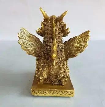 Статуята на занаятите китайската месинг мухи Кирин Изображение 2