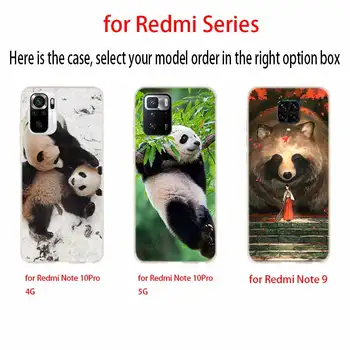 Силиконов Калъф За Xiaomi Redmi Note 11 10 9 8 7 4G Pro Max Матиран Мек Калъф 10S 9S 9T 8T 5G Модерен Сладко Аниме Панда Изображение 2