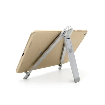 Универсален Алуминиев Преносим Метален Сгъваем Държач Скоба Поставка за Монтиране За iPad 2/3/4 Air Mini за iPhone Tablet Изображение 2
