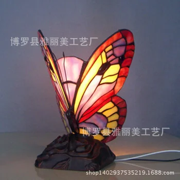 модерна светодиодна настолна лампа от цветно стъкло розовата лампа умна легло ярка настолна лампа железни настолни лампи керамични тыквенная лампа