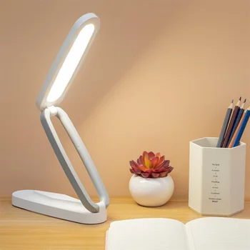 Сгъваема Акумулаторна Настолна Лампа Нов Прием на USB Затемняемая Защита на Очите Настолна Лампа За Четене Преносими Led Лампа За Домашния Офис