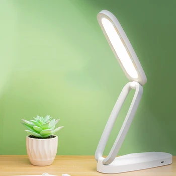 Сгъваема Акумулаторна Настолна Лампа Нов Прием на USB Затемняемая Защита на Очите Настолна Лампа За Четене Преносими Led Лампа За Домашния Офис Изображение 2