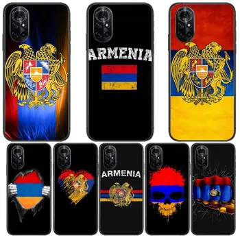Армения Арменски Флаг Прозрачен Калъф За телефон Huawei Honor 20 10 9 8A 7 5T X Pro Lite 5G Black Etui на Корпуса Hoesjes Комикси Fashion des