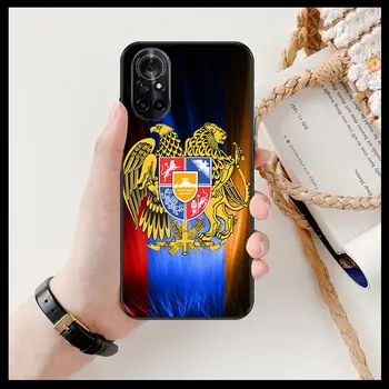 Армения Арменски Флаг Прозрачен Калъф За телефон Huawei Honor 20 10 9 8A 7 5T X Pro Lite 5G Black Etui на Корпуса Hoesjes Комикси Fashion des Изображение 2