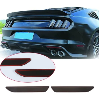 ABS Делото лампи за вежди джанти За Ford Mustang 2015-2022 Външни Автомобилни Аксесоари, Пушени Черен Изображение 2