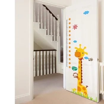 Нов продукт Жираф Височина на Детската стая Домашна Декорация на стени, Стикери за стена Изображение 2
