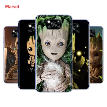 Baby Groot-Хубава За Xiaomi Poco X3 NFC M2 X2 F2 F3 C3 M3 F1 Pro Mi Play Mix 3 A3 A2 A1 6 5 Lite Мек калъф за телефон