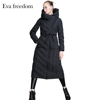 Марка 2021, зимно яке, дамски якета, Европейски дамски якета на утином топола, дамски naka яке, дълга горна дреха, парк