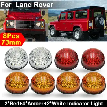 4 * Жълто + 2 * Прозрачни + 2 * Red LED Указател на завоя Стоп-сигнали Габаритни Светлини За Land Rover Defender Пълен Комплект за Ъпгрейд led Лампи