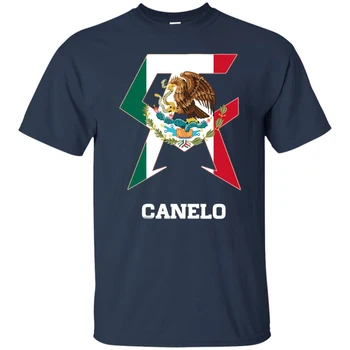 Екипът на Канело Алварес Тениска Памучен с Кръгло деколте и Къс Ръкав Мъжка Тениска Нов Размер S-3XL Изображение 2