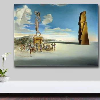 Бог Залива Рози Салвадор Дали Картината върху Платното За Хола Начало Декор Живопис с маслени бои Върху Платно Стенно Изкуство