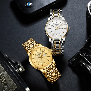 NIBOSI Часовници мъжки Кварцов часовник мъжки модерен часовник върховете на Луксозната марка, бизнес водоустойчив часовник Relogio Masculino Изображение 2