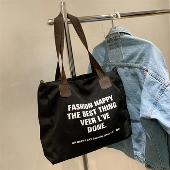 Модни Холщовая Чанта-Тоут, Висококачествени Чанти за Рамо за Жени, 2021, Кожена Чанта През Рамо, Чанта за Пазаруване, Bolsa Feminina